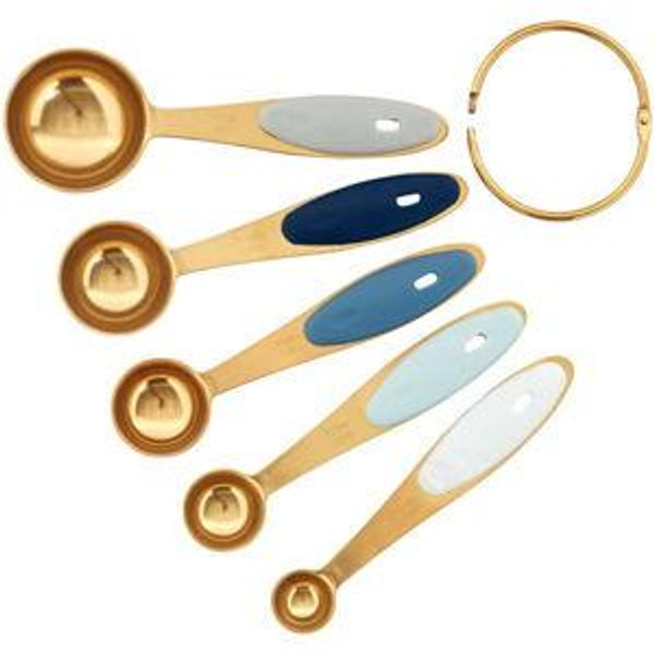 5 Piece Gold Measuring Spoon Set