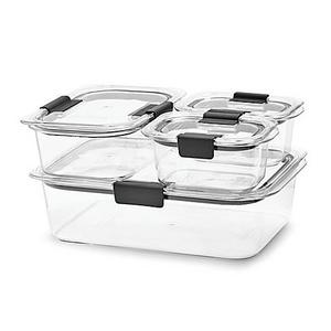 Rubbermaid® Brilliance 8-piece Food Storage Container Set