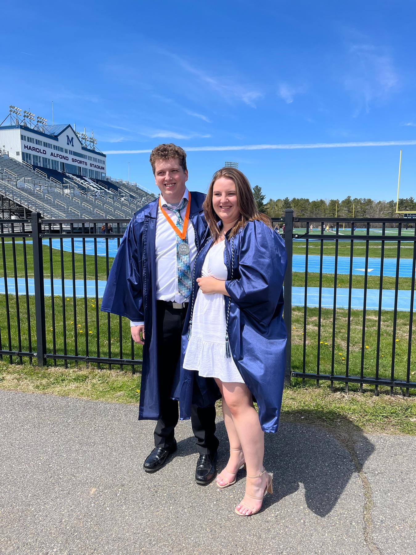Graduating from the University of Maine together, go Black Bears!