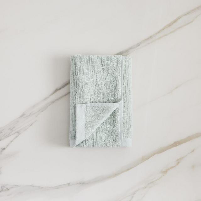 Organic Textured Towel, Freshwater Blue, Hand Towel