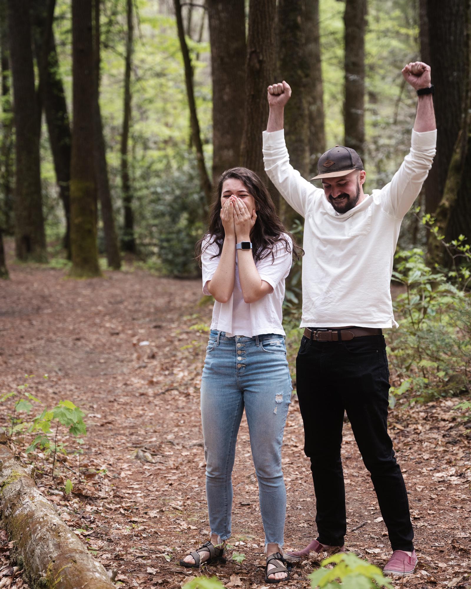 completely surprised by our engagement party!