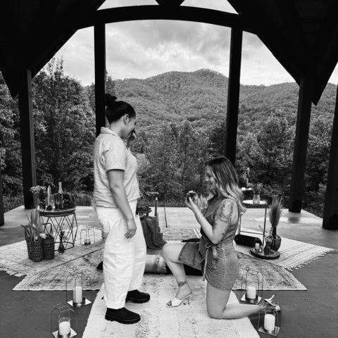 When I (Nat) proposed to Bri!