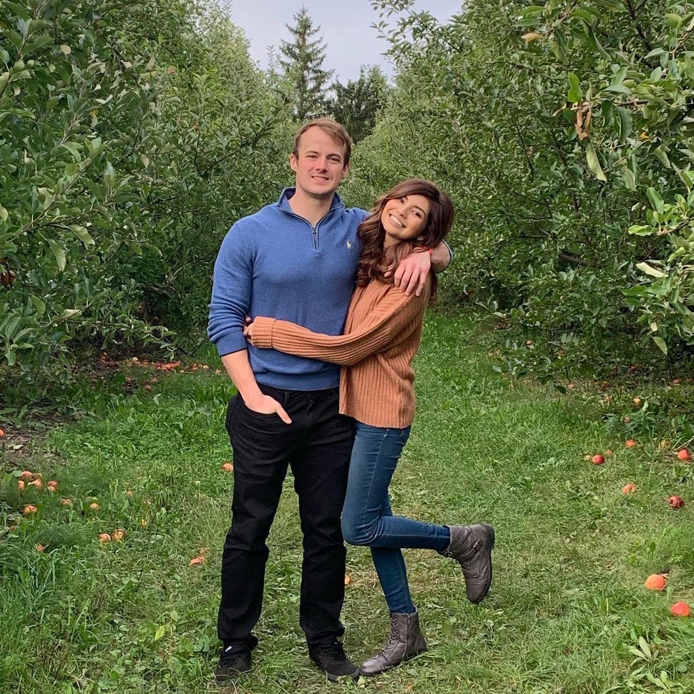 Luke and I at County Line Apple Orchard.