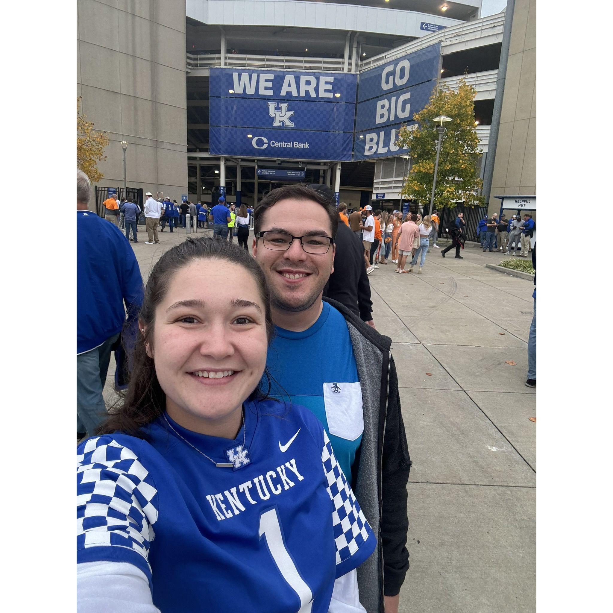 Greg's first SEC football game