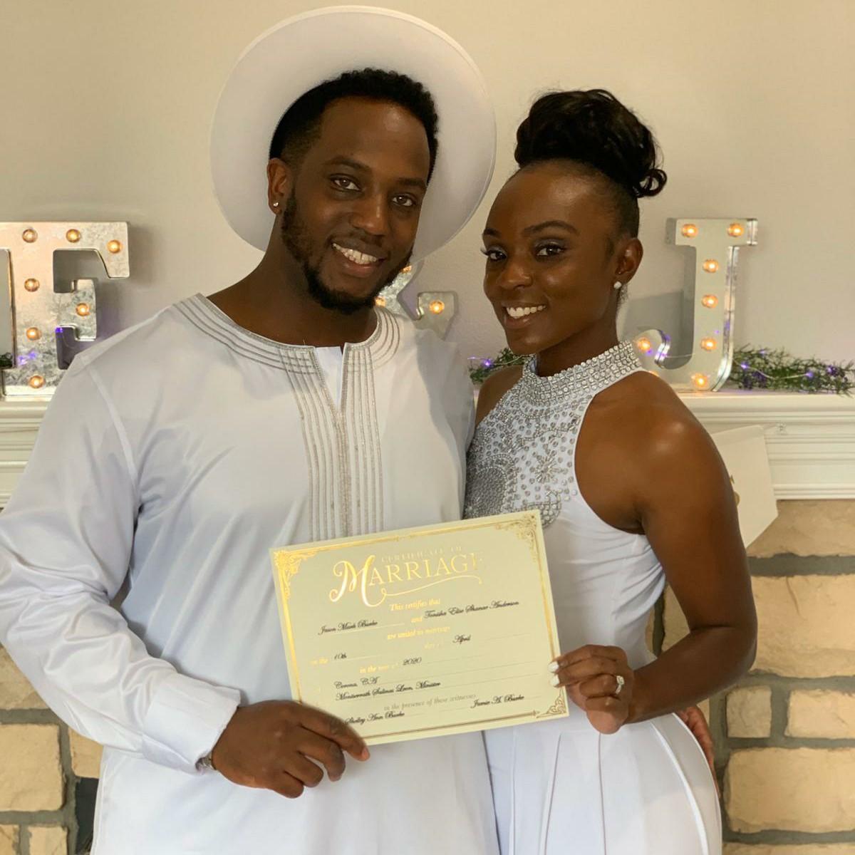 Despite of  Covid-19 we tied the knot 4/10/20!!!