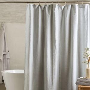 European Linen Shower Curtain in Mist