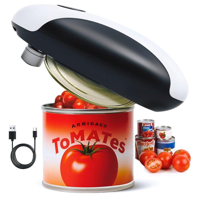 One-Touch Can Opener Electric with Rechargeable USB-C Fast Charge, The Popular Electric Can Openers for Senior, Kids, and Best Gift in Kitchen