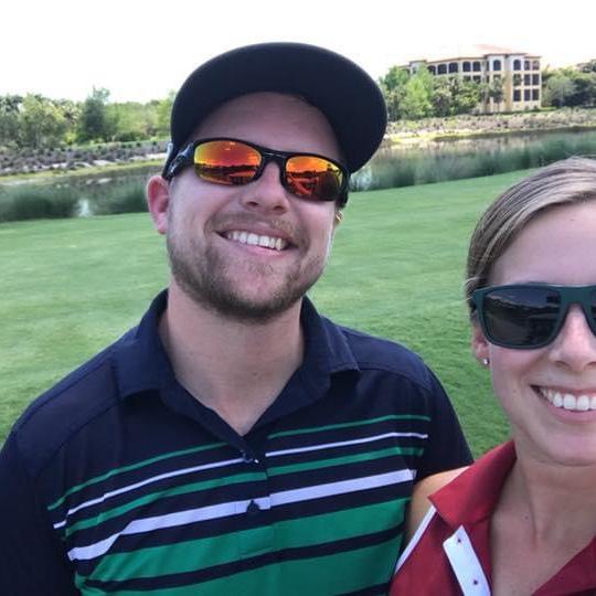 Golfing at Tiburon, where we met and worked together. August 2018.