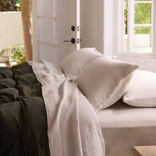 European Flax Linen Fitted Sheet