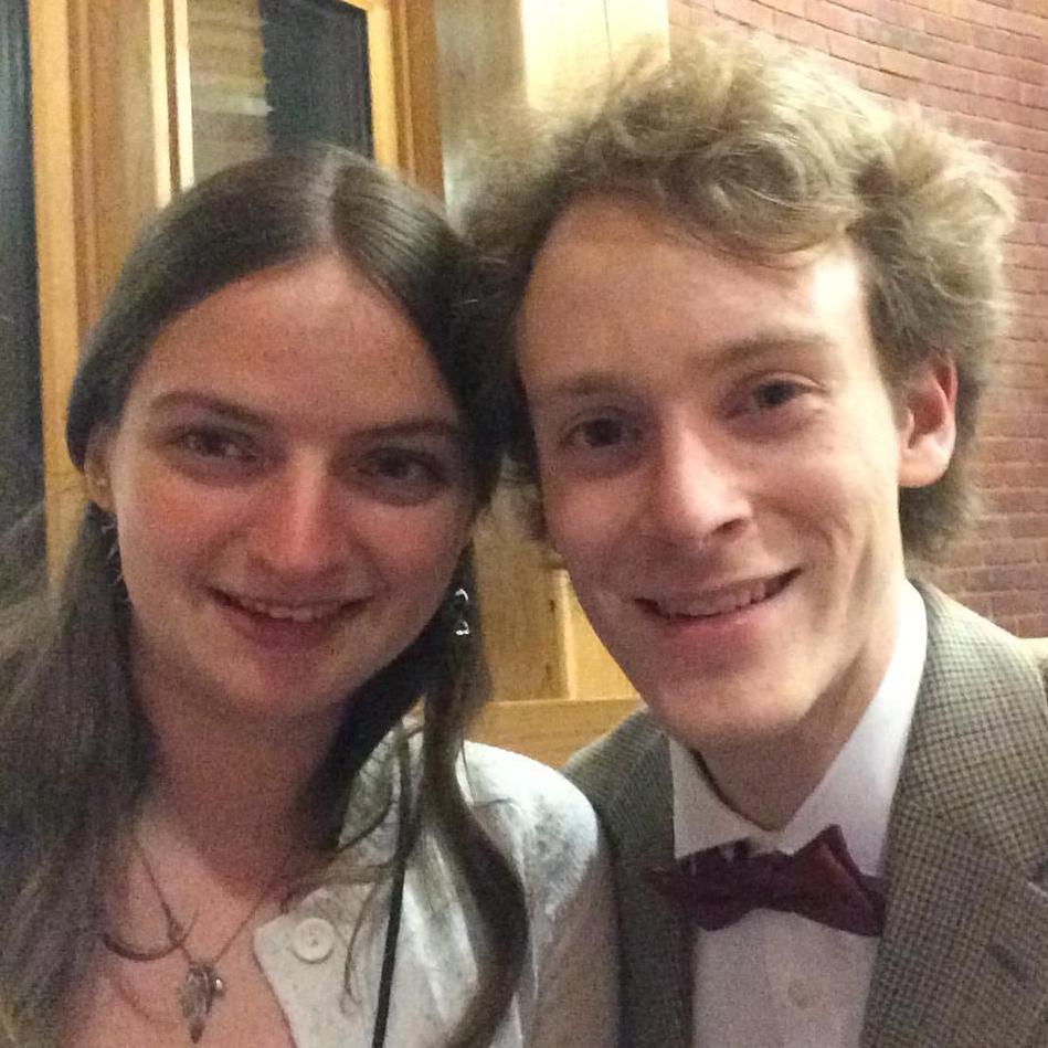 Dinner date at Paresky.  Kathleen thinks that Allen looks like Dr. Who in this tie and tweed jacket.