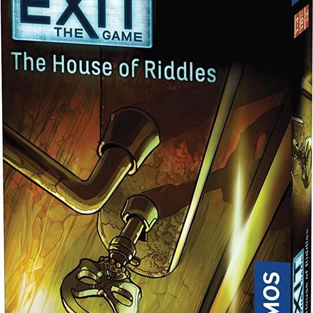Exit: The House of Riddles | Exit: The Game - A Kosmos Game from Thames & Kosmos | Family-Friendly, Card-Based at-Home Escape Room Experience for 1 to 4 Players, Ages 10+, Multi-Colored