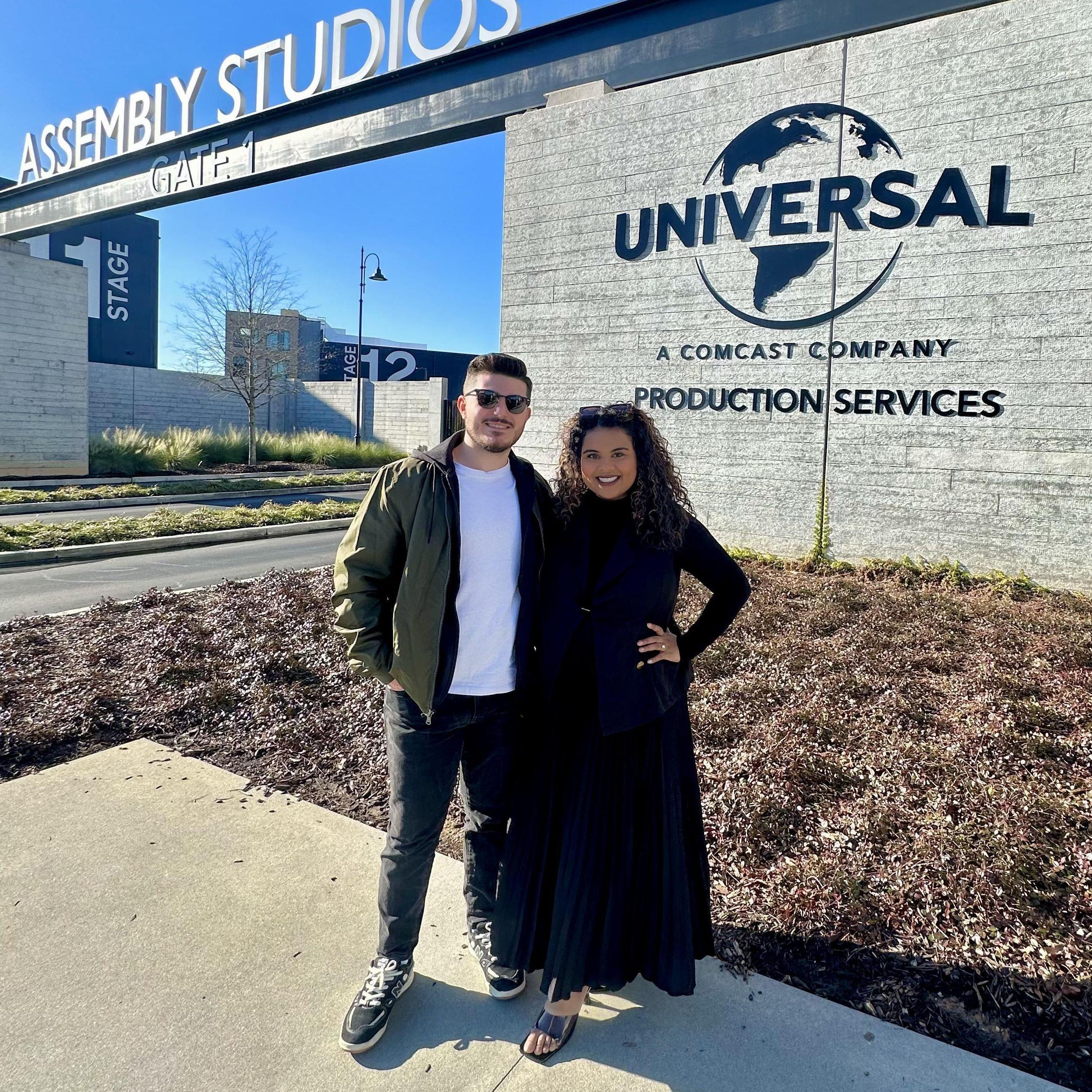 Sultana's childhood friend gave her and T an exclusive tour of Universal's Assembly Studios, a dream come true for T, a self-proclaimed cinephile with a passion for all things film