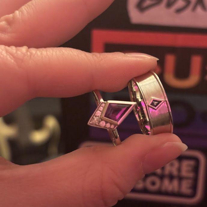 Our engagement rings!