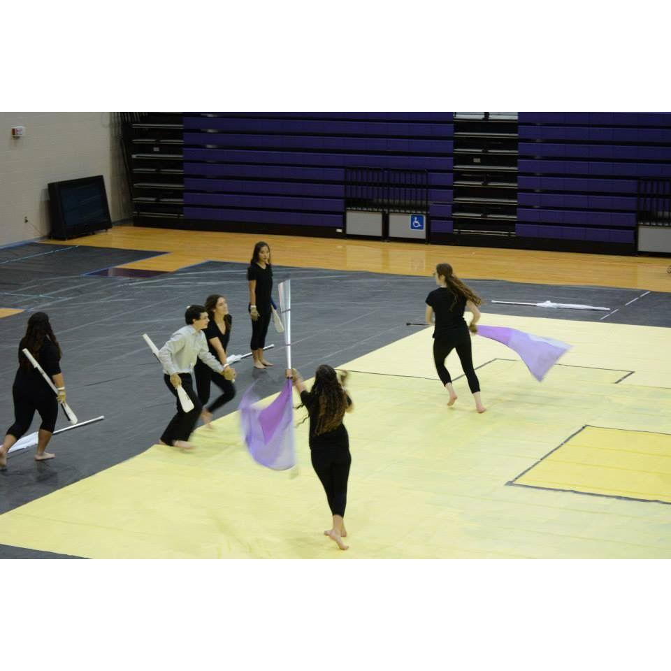 We played a married couple in our first winterguard show together. Guess it was foreshadowing after all!