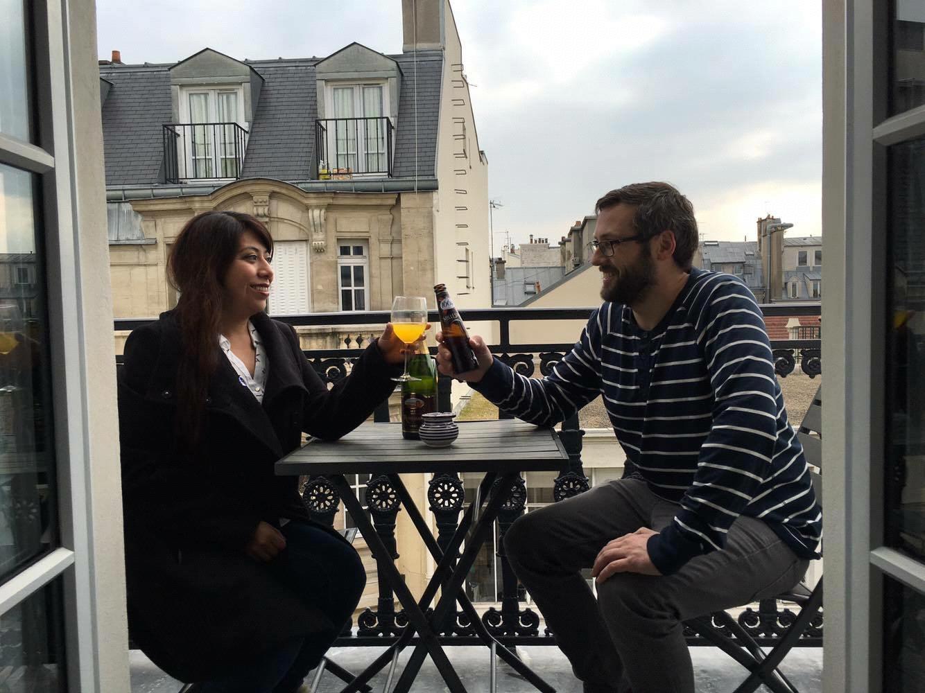 2016, Paris, France. Our first European trip together.