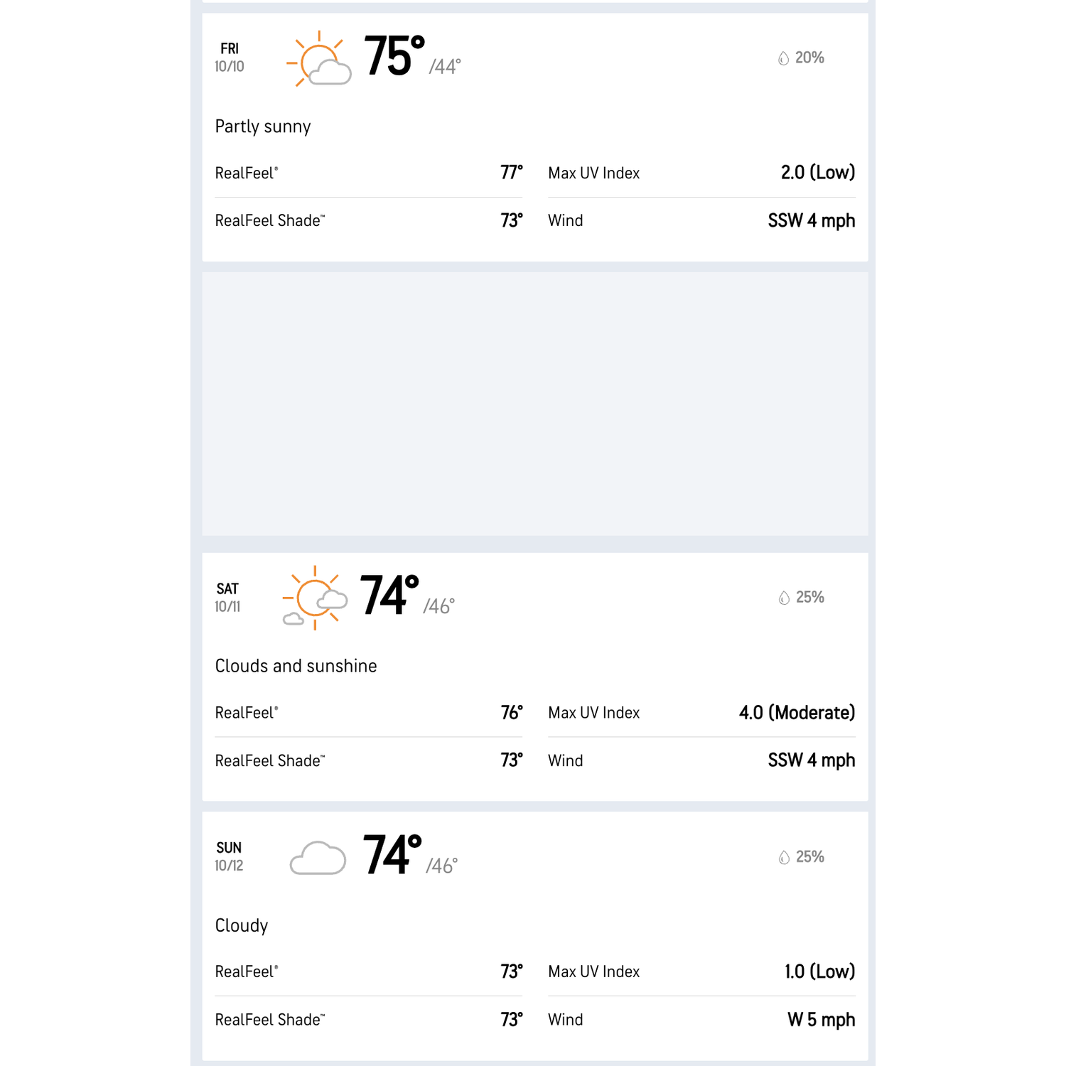 Forecast - updated 9/1