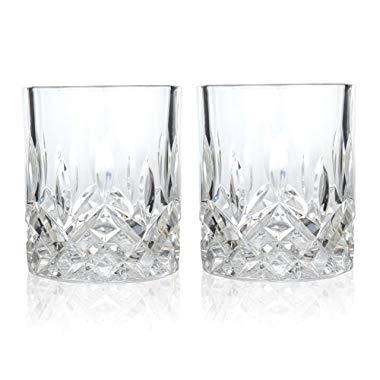 Viski 4289 Admiral Crystal Tumblers 3.75" Multicolor