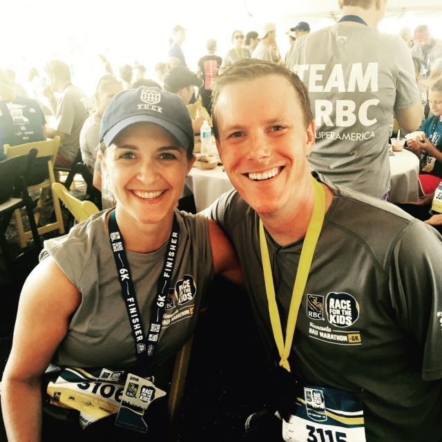 After Bill ran his first half marathon!