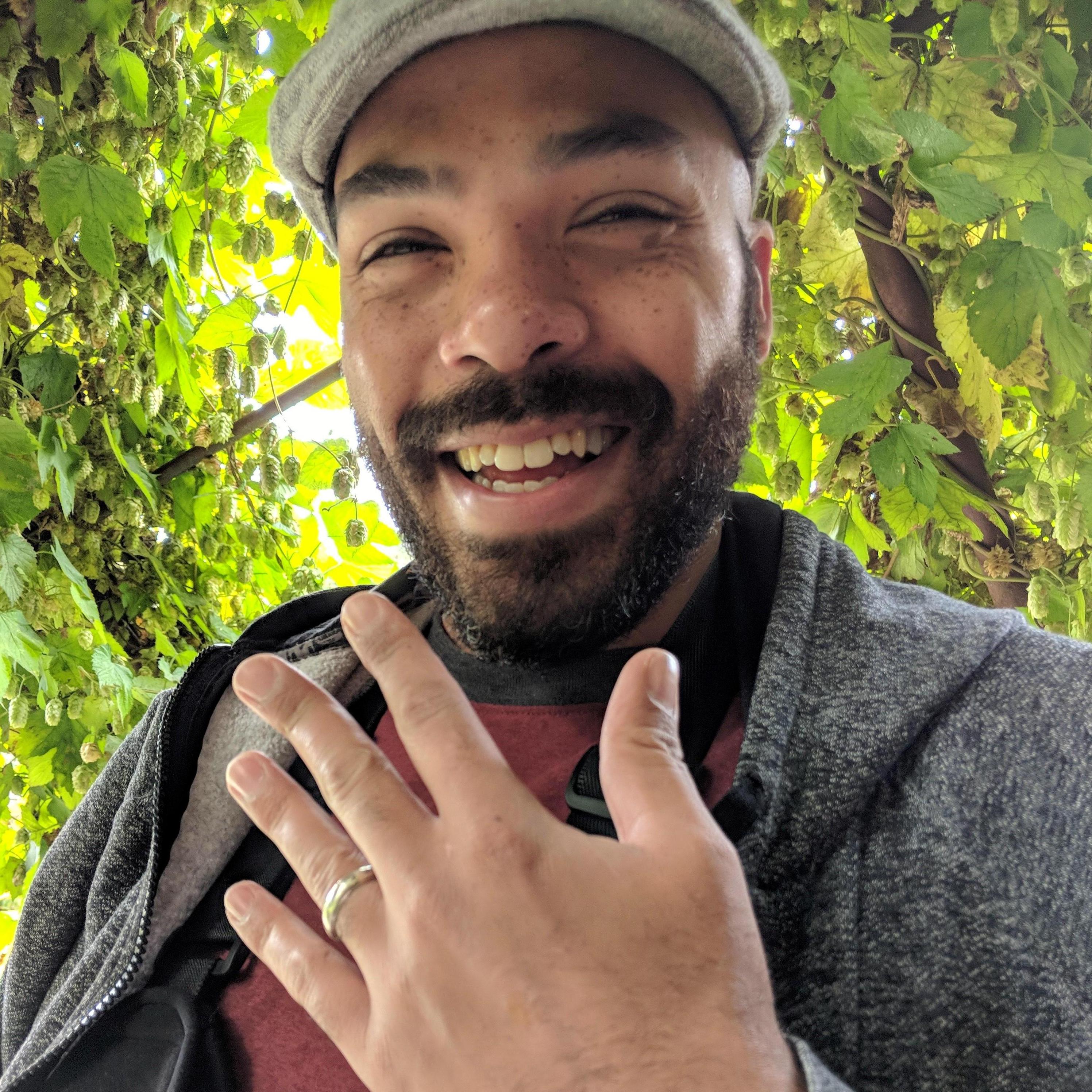 Adam said "Yes!" Larisa proposed on October 4, 2018.