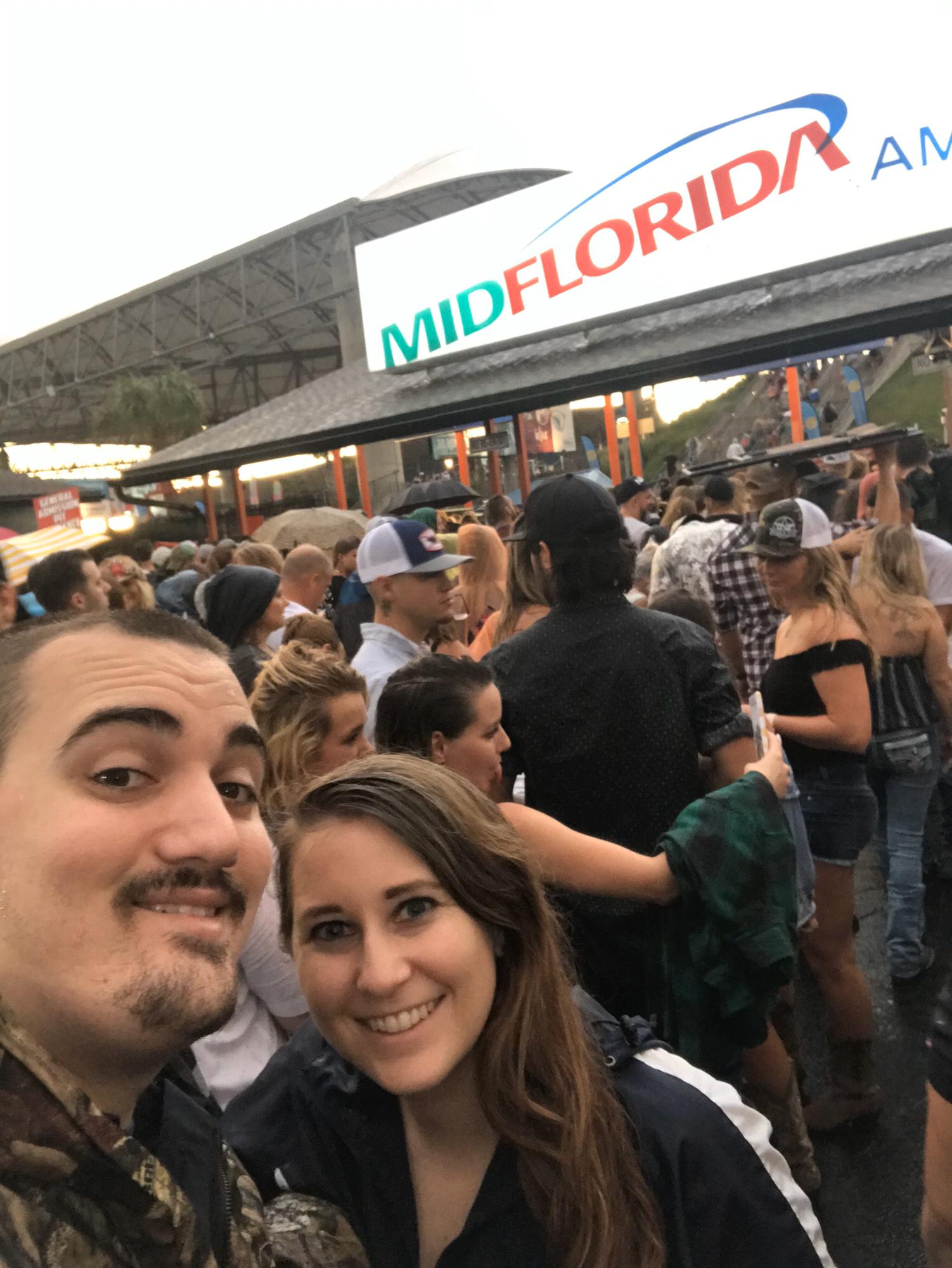 Concerts in the rain, very Tampa haha