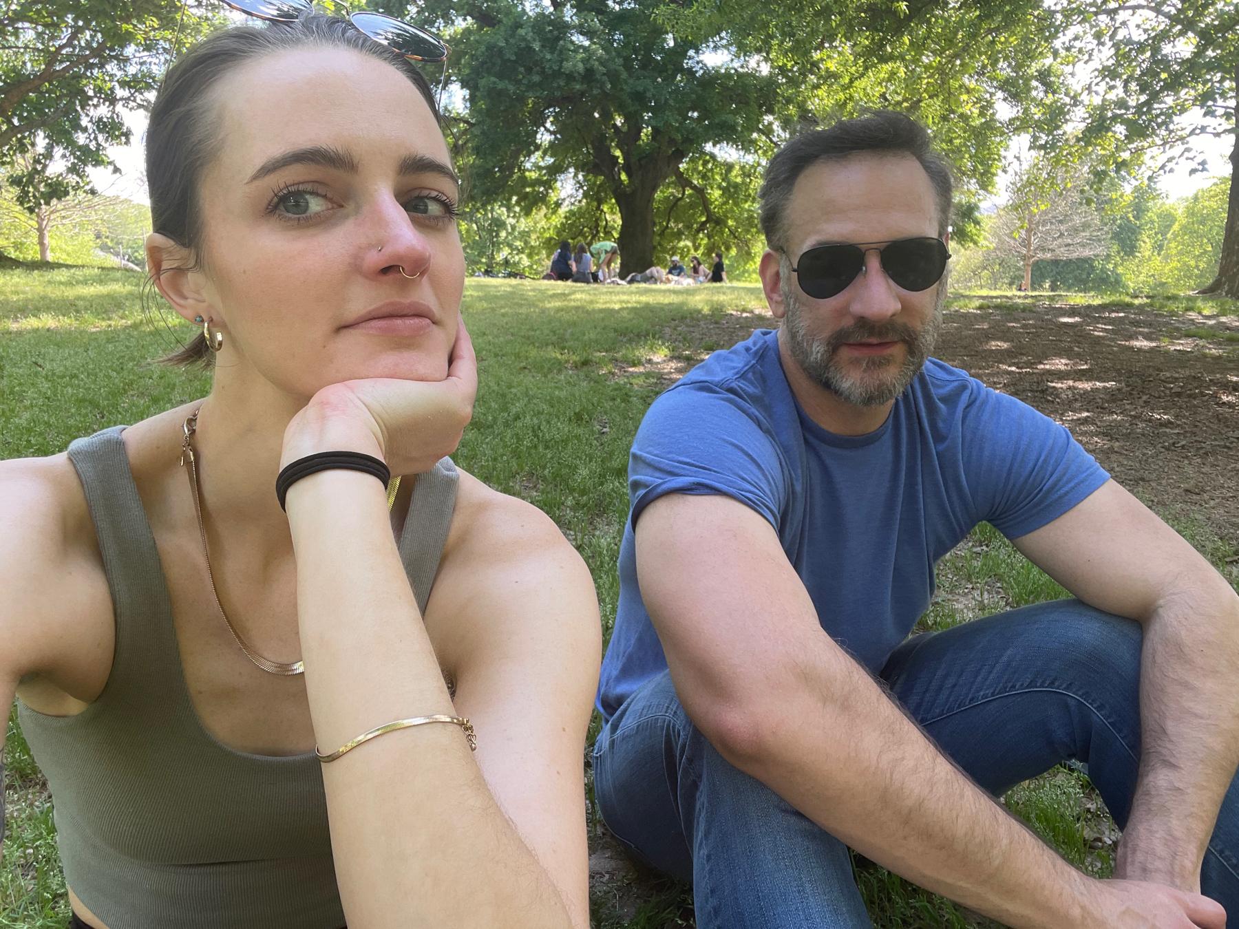 The first photo we ever took together in April 2022, a year and a half after meeting!