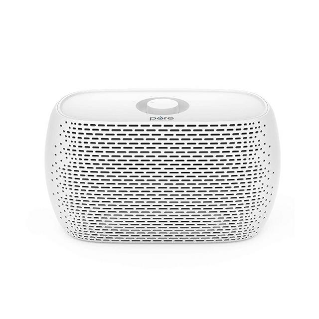 Pure Enrichment® PureZone™ Breeze Tabletop 2-in-1 Air Purifier - True HEPA Filter Cleans Air, Helps Alleviate Allergies, Removes Pet Hair, & Smoke - Ideal for Home, Bedroom, & Office Desktop Surfaces