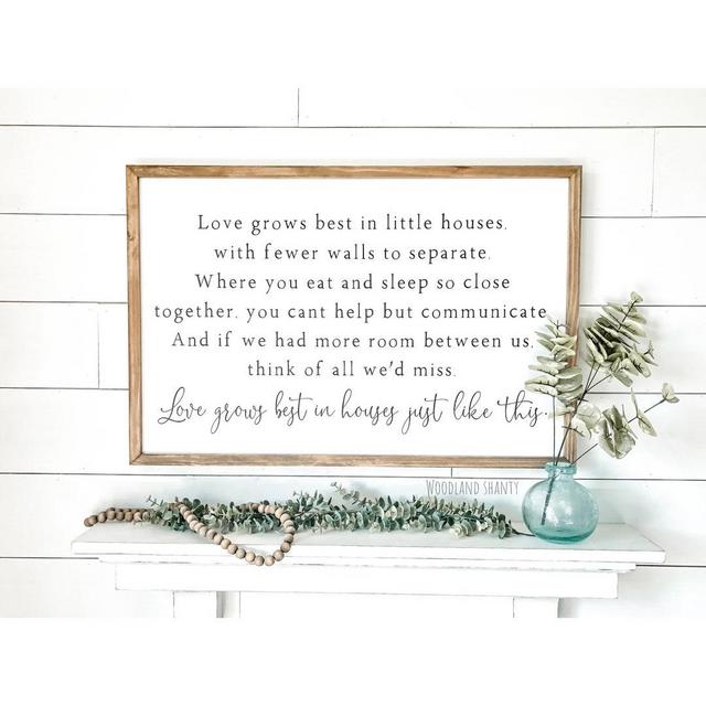 Love Grows Best Sign