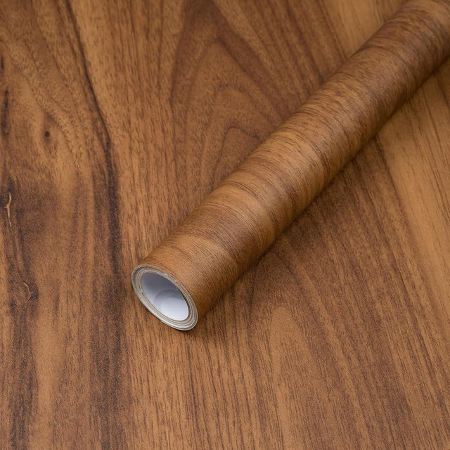 Decoroom Wood Contact Paper Peel and Stick, Thicken Vintage Wood Grain Contact Paper for Countertops Furniture, Natural Wood Wallpaper Self-Adhesive Removable Waterproof Vinyl Film 15.7 in X 118 in