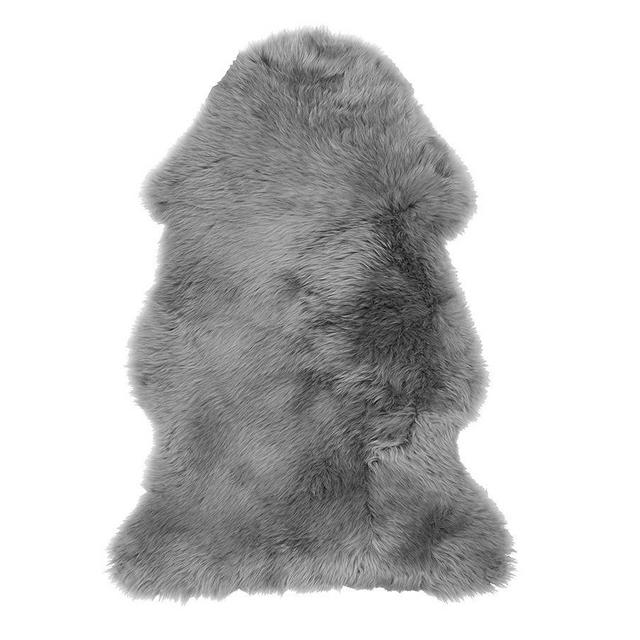 Single-Pelt Sheepskin Rugs, 2X3', Gray