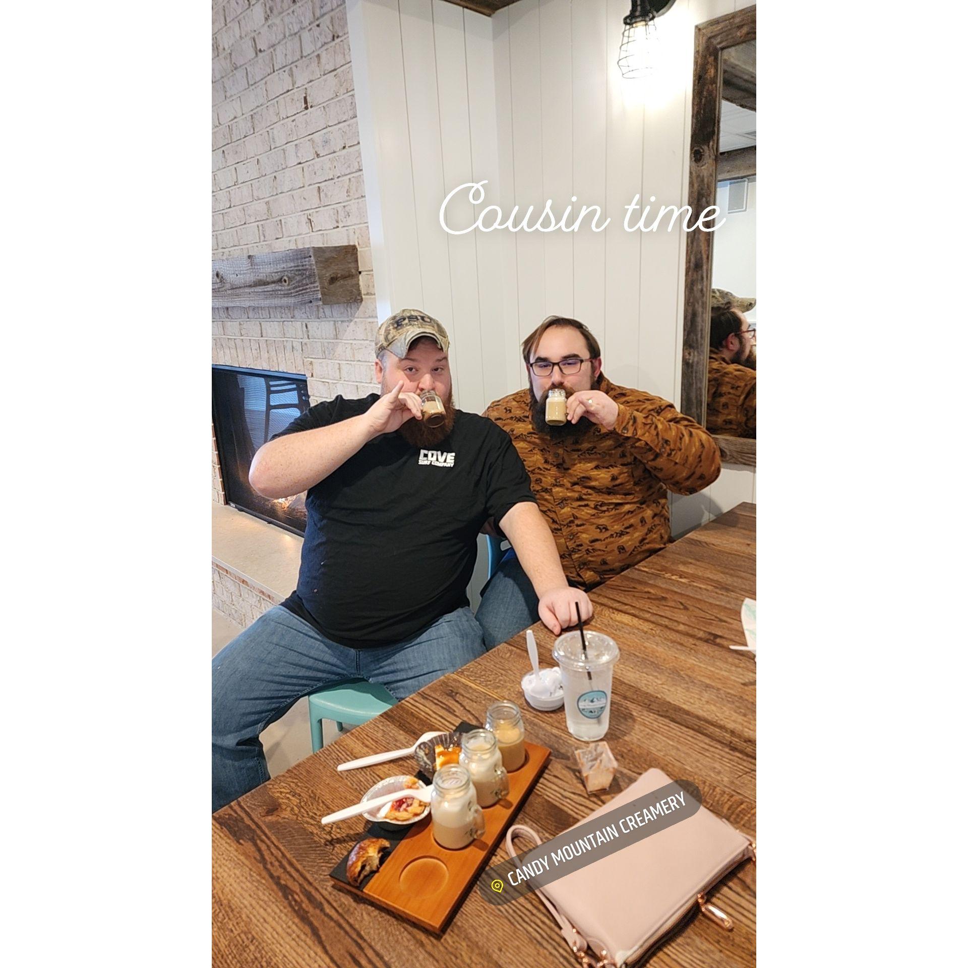 Sam and his cousin Josh - one of the groomsmen