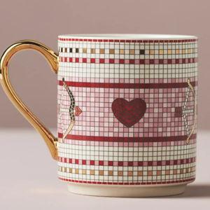 The Bistro Tile Stoneware Mug: Valentine's Edition