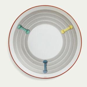 Hermes Tressages Equestres Dessert Plate