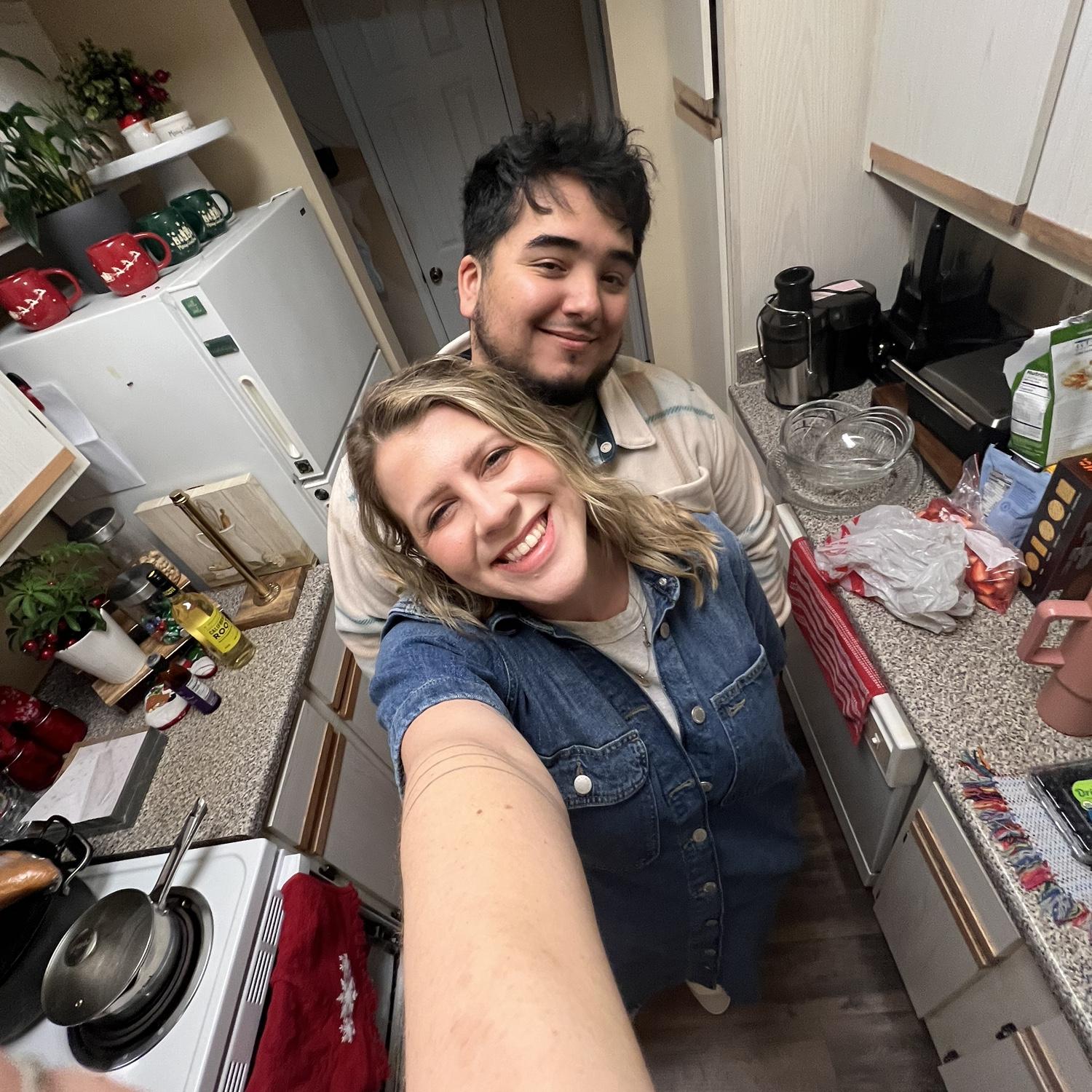 our first christmas together, last christmas before we’re married 😭