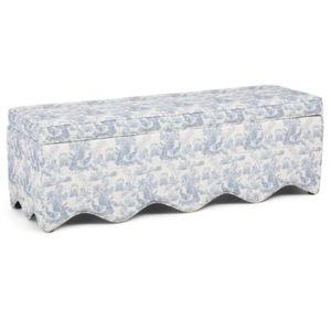 Scalloped Base Storage Bench