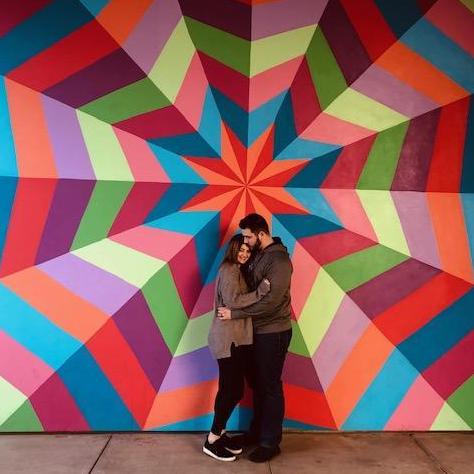 The one with the crazy mural.