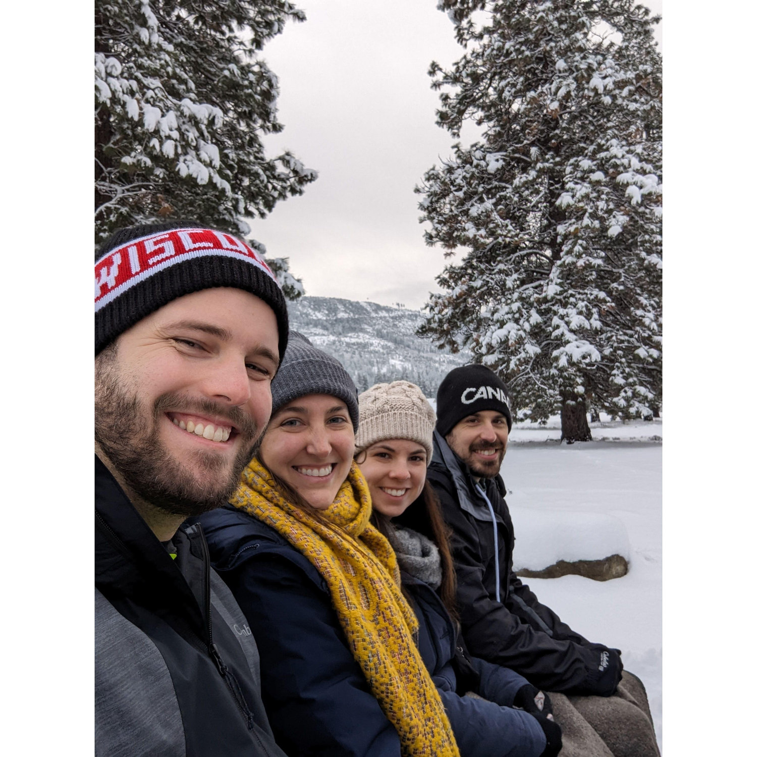 Sleigh ride with friends (Sam & Morgan)