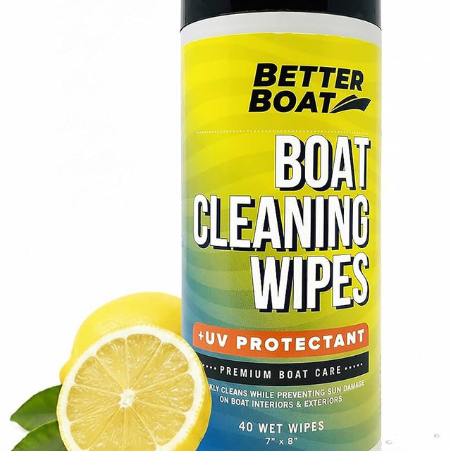 Boat Cleaner Wipes with UV Protection, Marine Vinyl Cleaner and Protectant, for Boat Seats, Car Leather, Dashboard, Console, Interior, and Exterior Cleaning Supplies