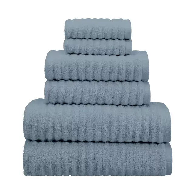Haven™ Wave Organic Cotton 6-Piece Towel Set in Celestial Blue