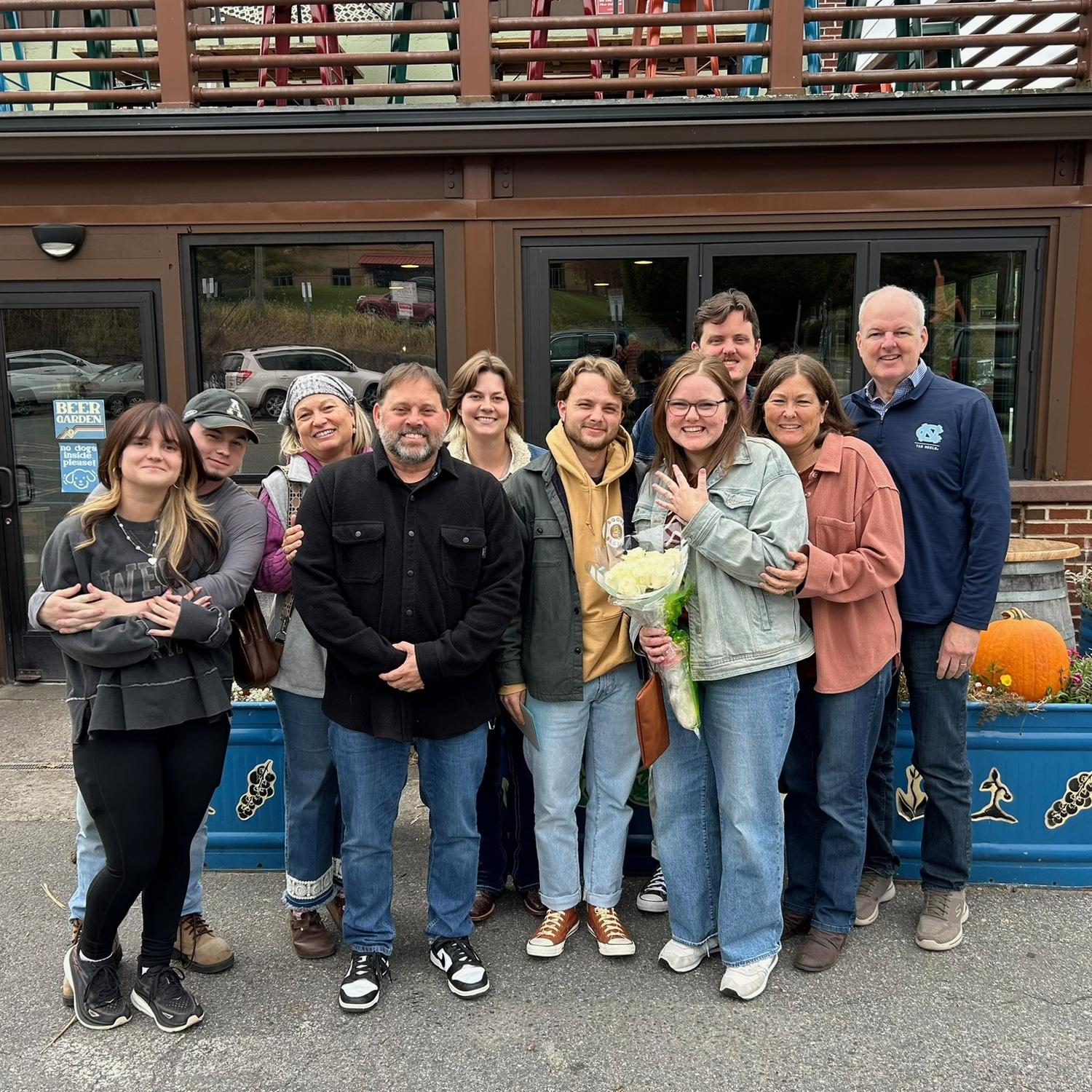 Family Lunch after proposal!