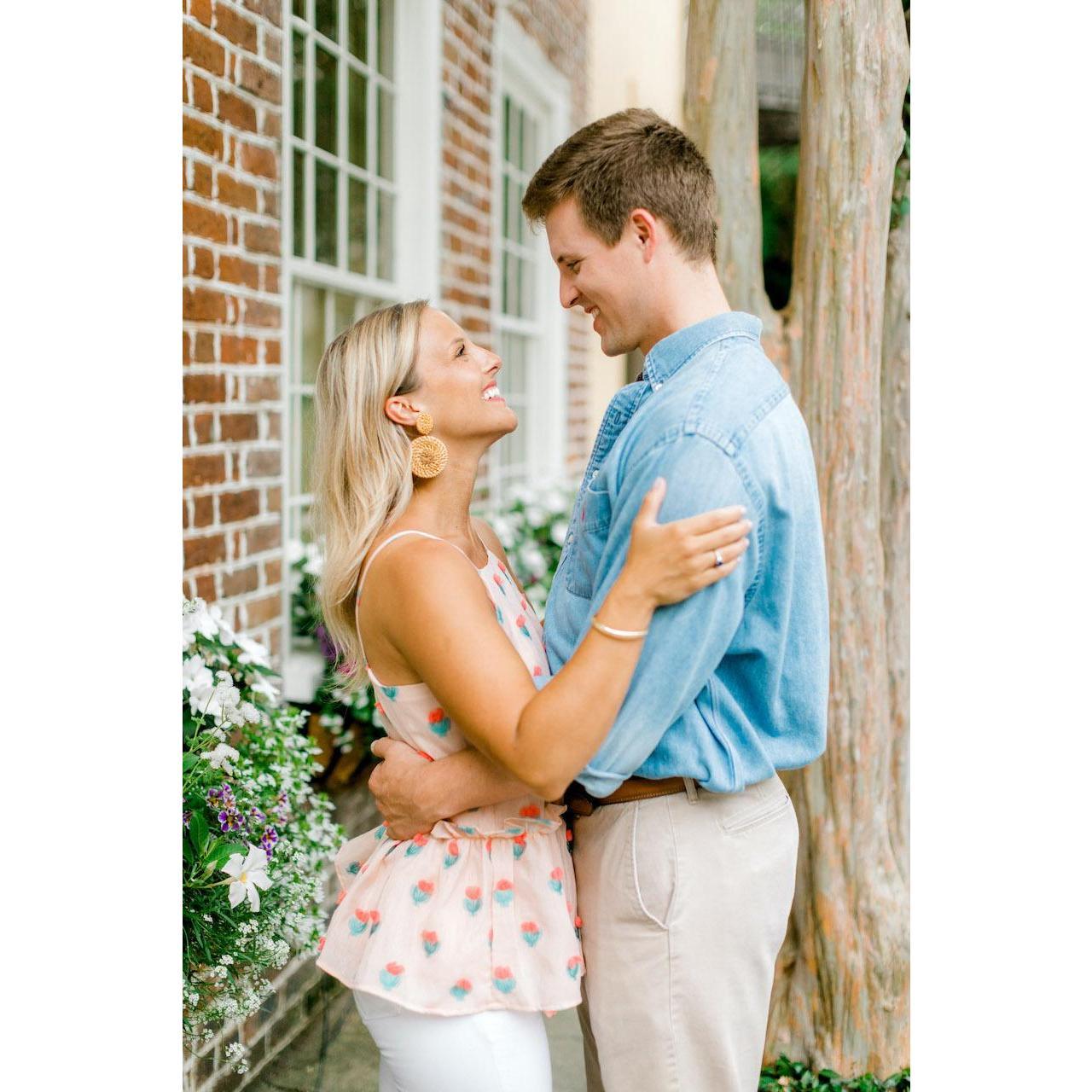 Gazing deeply into each other's eyes!