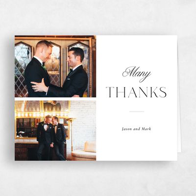 White Landscape Wedding Thank You - Gavin Multiphoto