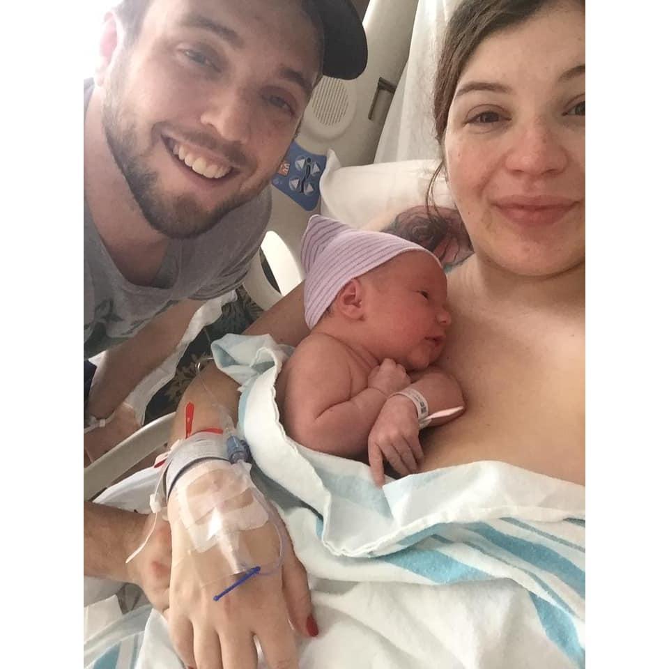 Our first family photo with Elijah Jacob Stukes.