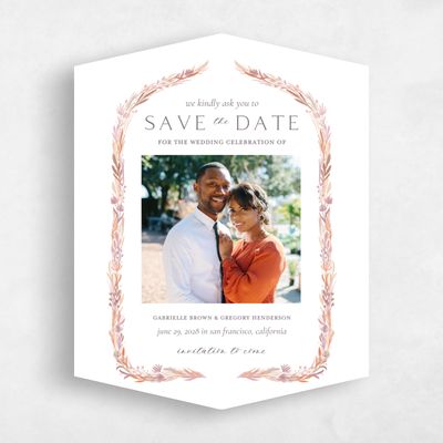 White Diamond Wedding Save the Date - Kenela Photo