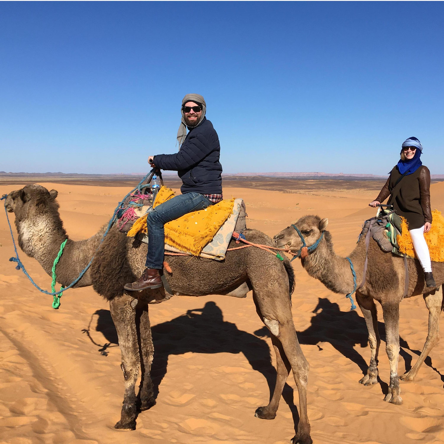 Riding camels in Morocco 2019