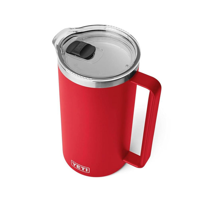 YETI Rambler 64 oz Pitcher, Vacuum Insulated, Stainless Steel with MagSlider Lid, Rescue Red
