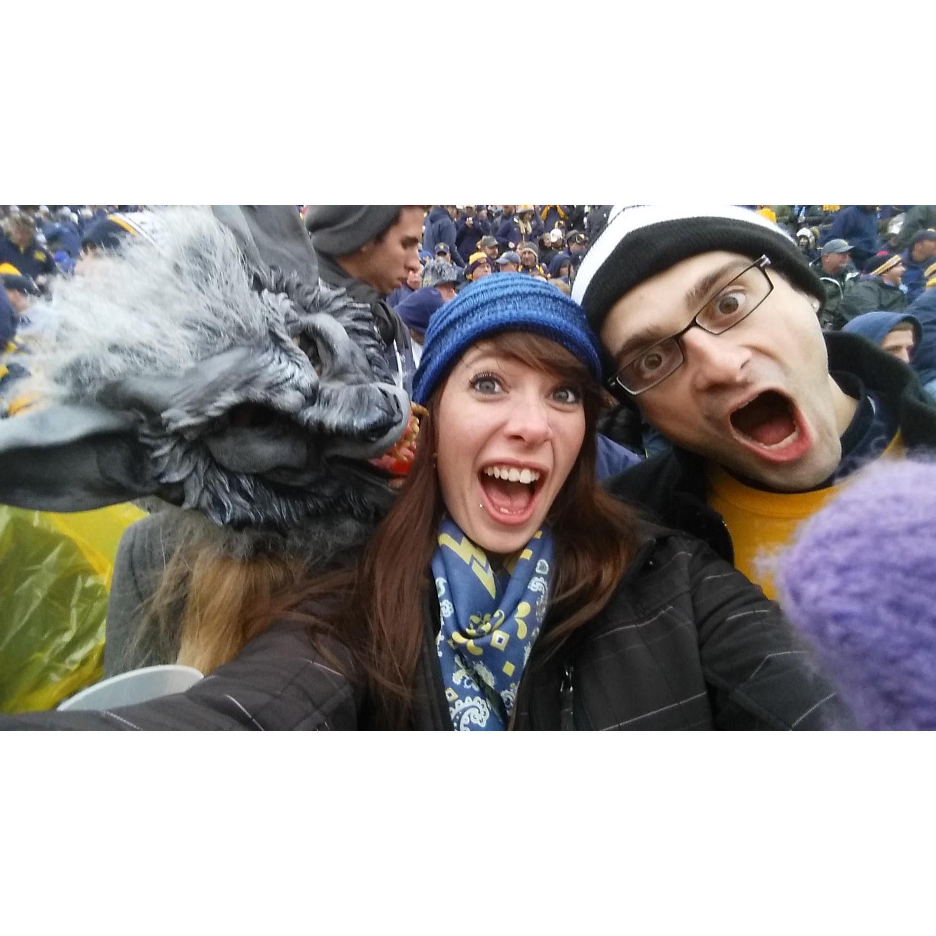 Our first WVU game together