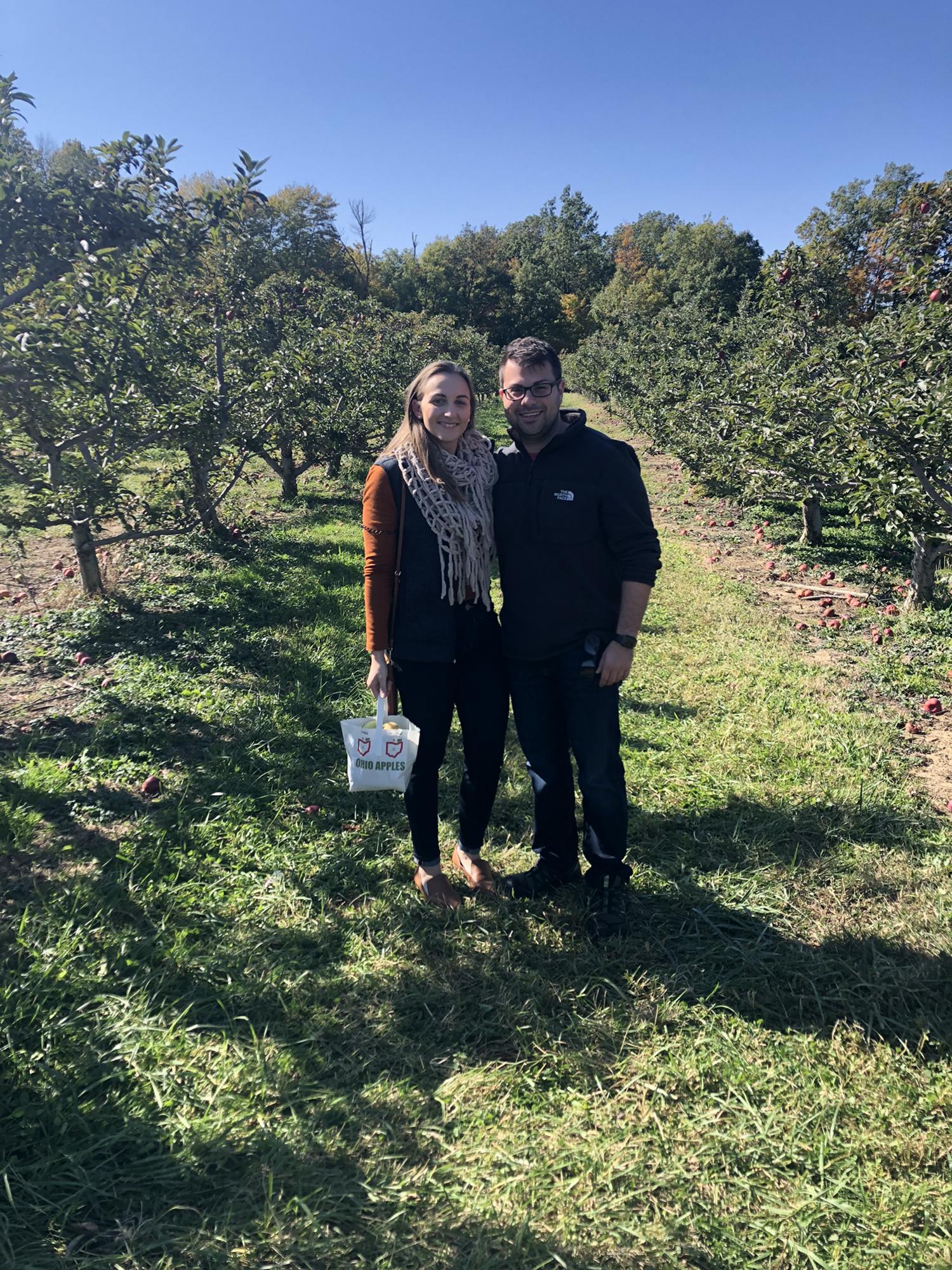 A and K in central OH where apple orchards are mainstays! We enjoyed picking and eating such fresh apples and apple cider donuts. We were interviewing in Columbus at the time, Fall 2019.