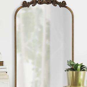 Anglo Metal Flat Mirror - Antique Gold, 30.75" x 19"