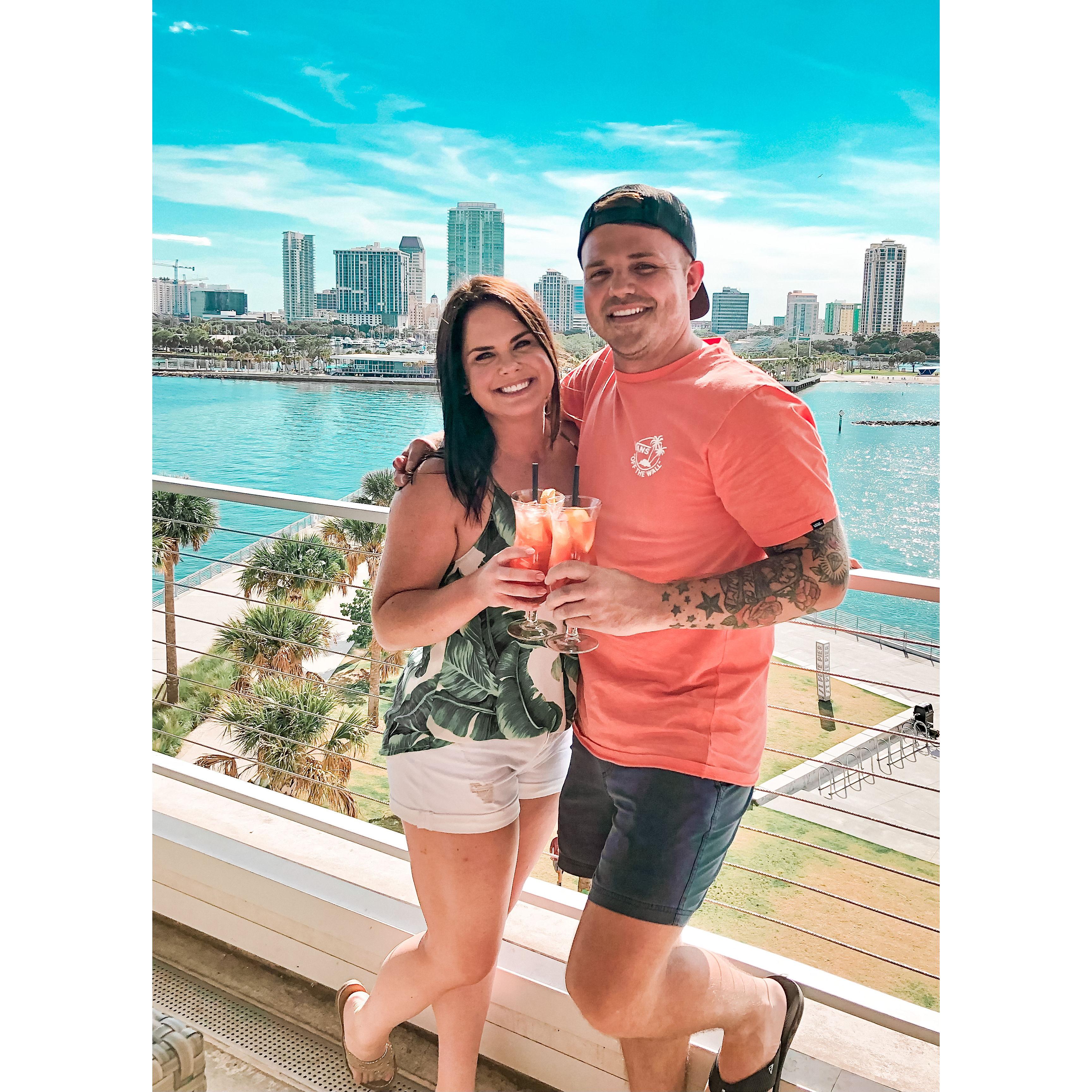 Drinks at Pier Teaki in St. Pete, Florida - May 2021