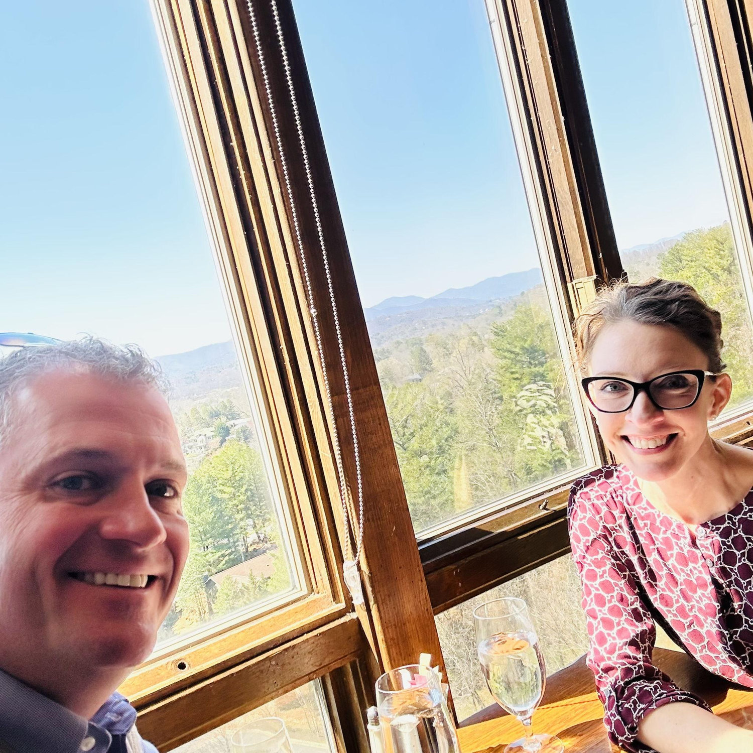 Brunch at The Grove Park Inn. Amanda worked there for 5 years, but never had brunch on the property.